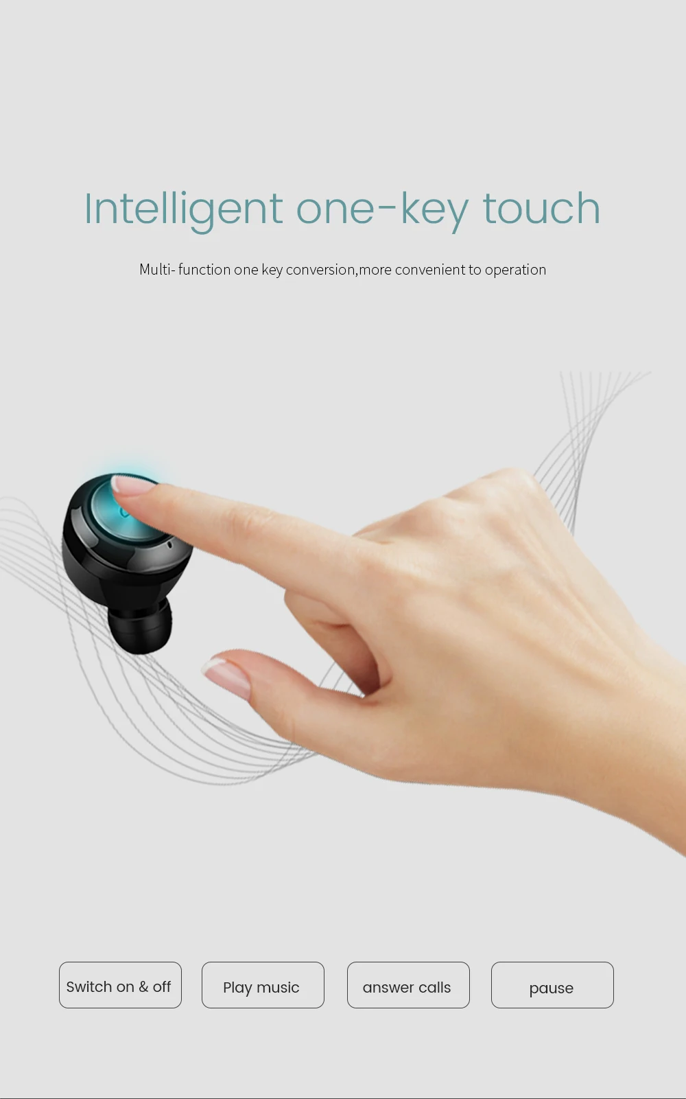 KECHAODA BT1 Tws Wireless Bluetooth Headset for mobile phone Sports Portable Earphone factory OEM earphone - ANKUX.COM