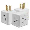 3 Outlet Wall Adapter Tap 3 Prong Portable Travel 3 Prong Portable Travel Mini Plug Grounded Indoor AC Outlet