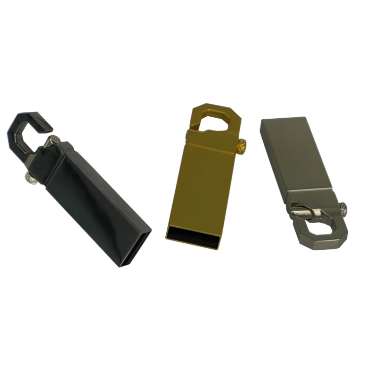 Promo small gifts pendrive 8GB 16GB metal hook usb pen drive 4GB 32GB 64GB memory stick with engraved customized logo printing - ANKUX.COM