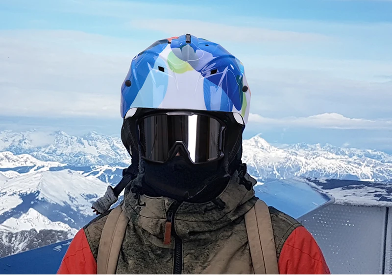 rockbros 滑雪头盔 integrally-模制男士女士儿童安全保护头盔保暖超