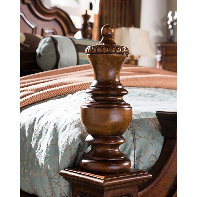 American Highgrade Birch Wood Bedroom Furniture Set King Size Bed Gh18