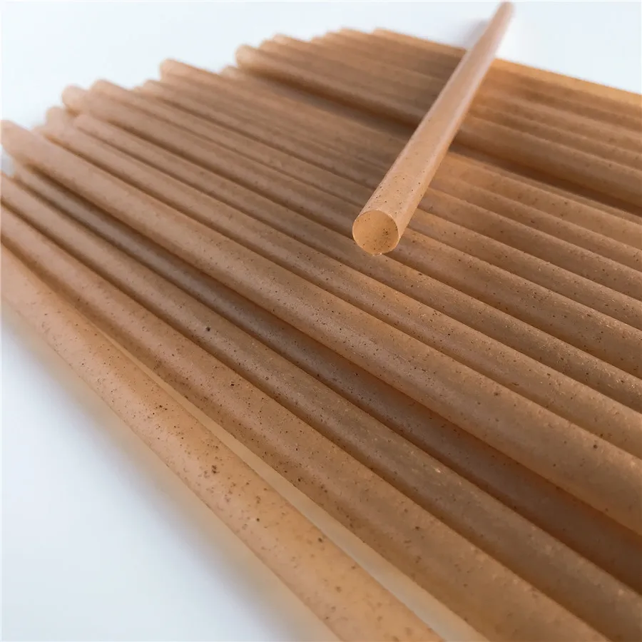 8mm Biodegradable Natural Bagsasse Sugar Cane Drinking Straw 8mm