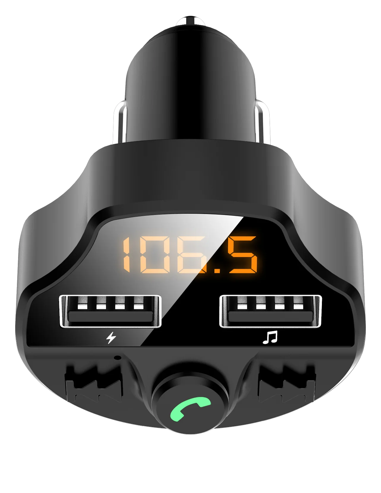T66S Hands free FM transmitter Wireless FM Modulator Dual USB charger Wireless Bluetooth car kit car MP3 player
