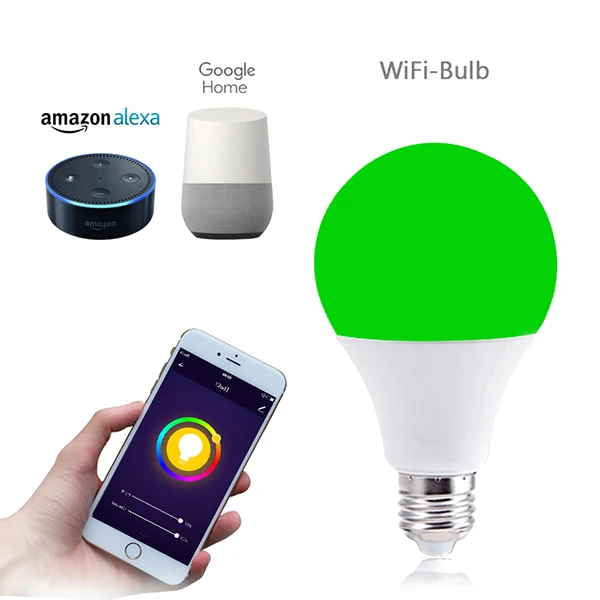 Tuya 10w E27 E26 Google Alexa controlled WIFI color changeable smart led bulb