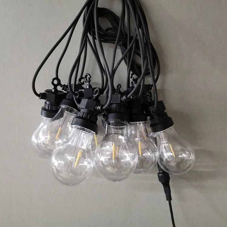 New Condition Special Price Commerical Decoration  Light Outdoor Holiday A19 Solar LED String Light
