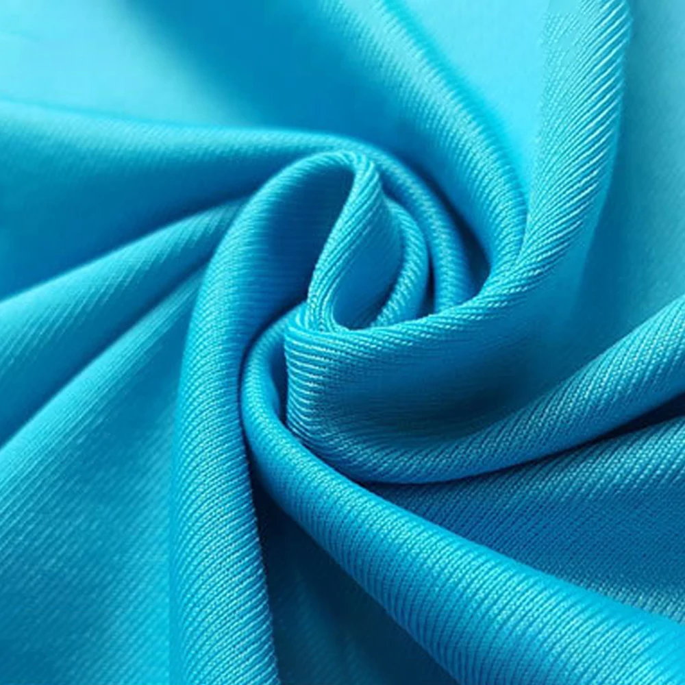 Polyester Microfiber 4 Way Stretch Cloth Lycra Spandex Fabric For ...