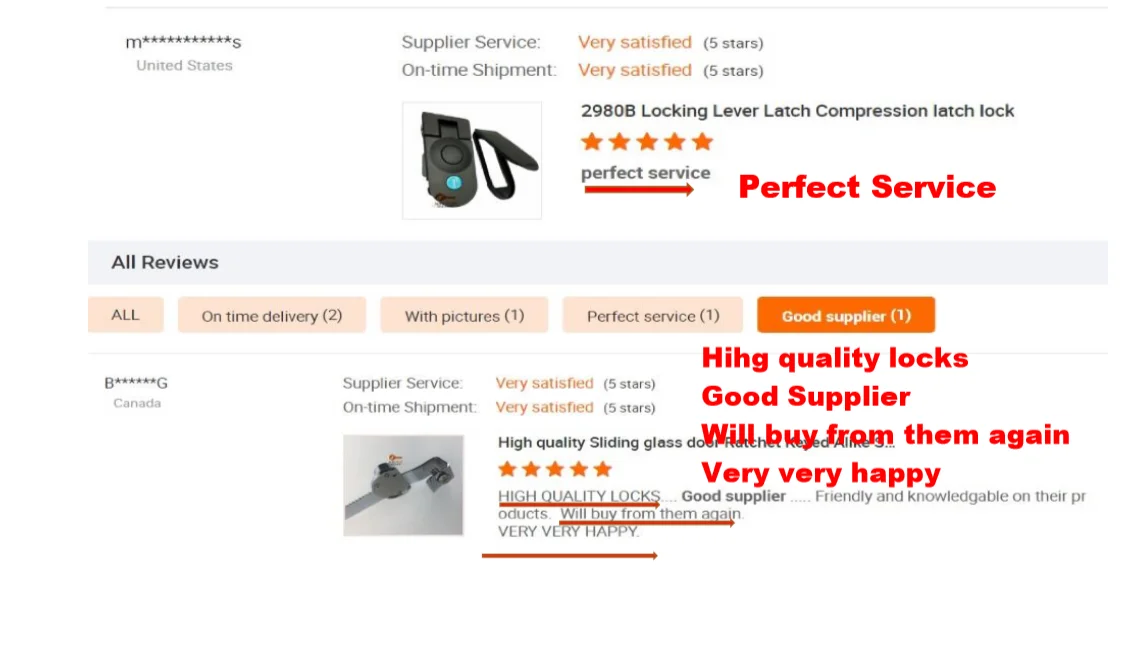 Gate Lock Sets Main Waterproof Outdoor Tailgate Stainless Steel Metal