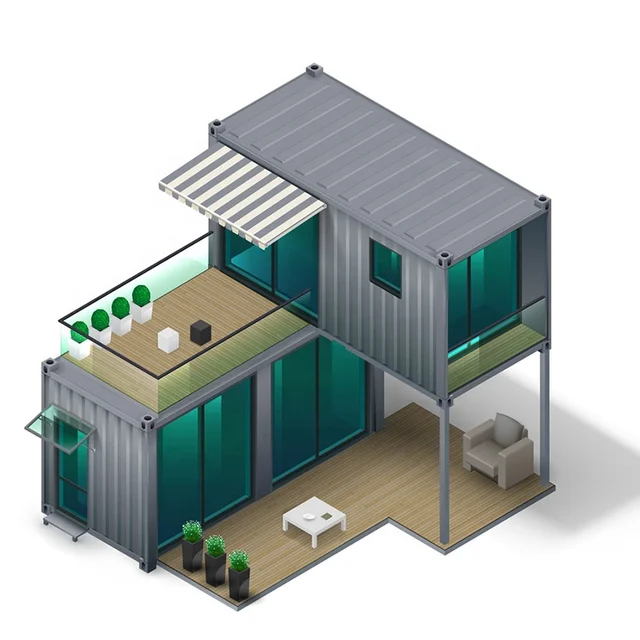 Prefab Modular Home Container 2 Floors Shipping Container Home