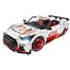 DJIDLI Ford Mustang Hoonicorn RTR V2 Racing Car with power function led light Technic 20102 MOC-22970 building block bricks Kids