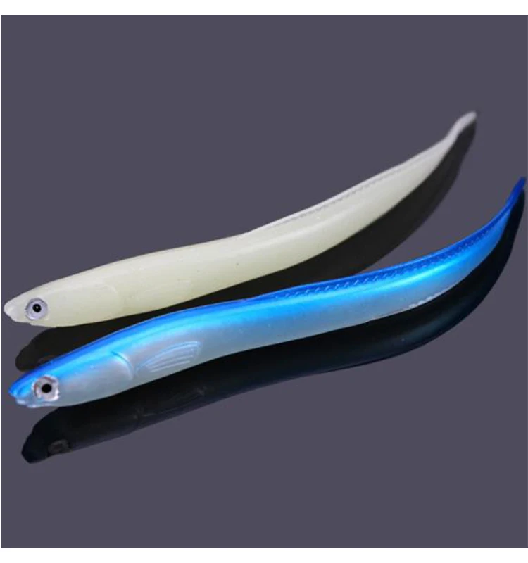 Pvc 6.3g 14cm 3d Vivid Eyes Ricefield Eel Finless Soft Sand Eel Lure Buy Luminous Fish Eel
