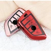 Premium Soft TPU 360 Degree Full Protection Key Shell Key Case Cover fit for X1 X5 X6 Class Keyless Smart Key Fob Shell Case