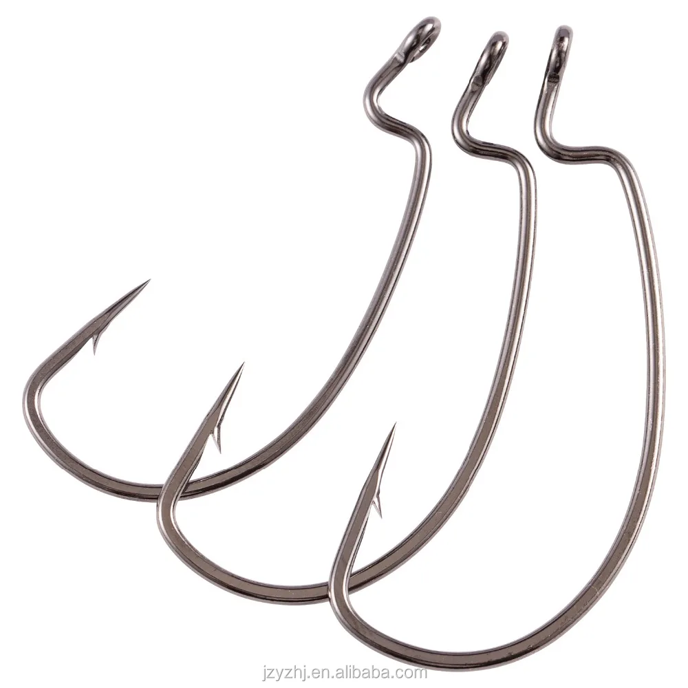 Bass Fishing Ewg Worm Hooks For Bass Trout Walleye Panfish Catfish Fishing With High Carbon