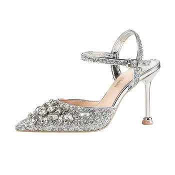 silver dance heels