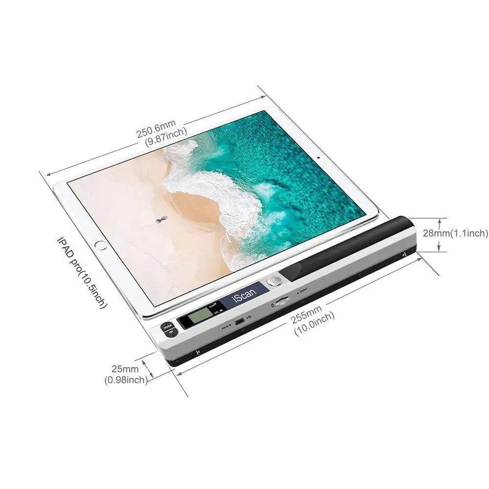 Dm Portable Photo Scanner Digital Scanner 900dpi Handyscan Wireless A4