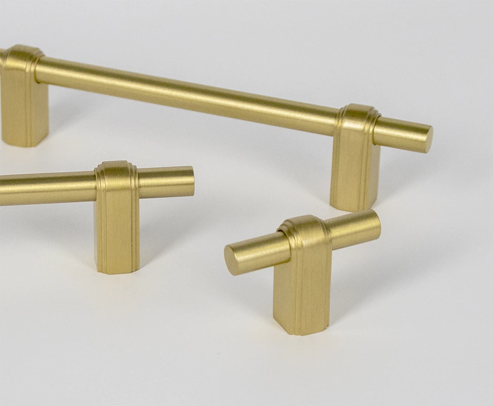 Vintage British Brass Kitchen Handles Furniture Interior Door