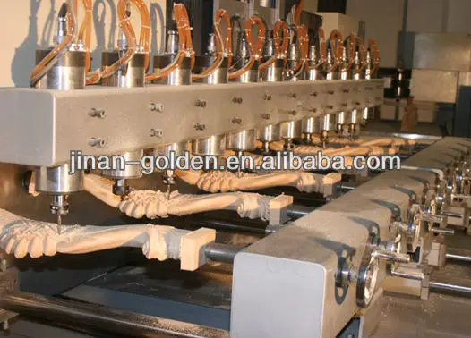4 Axis Multi Heads Cnc Wood Carving Machine With Rotary - Buy Wood ...