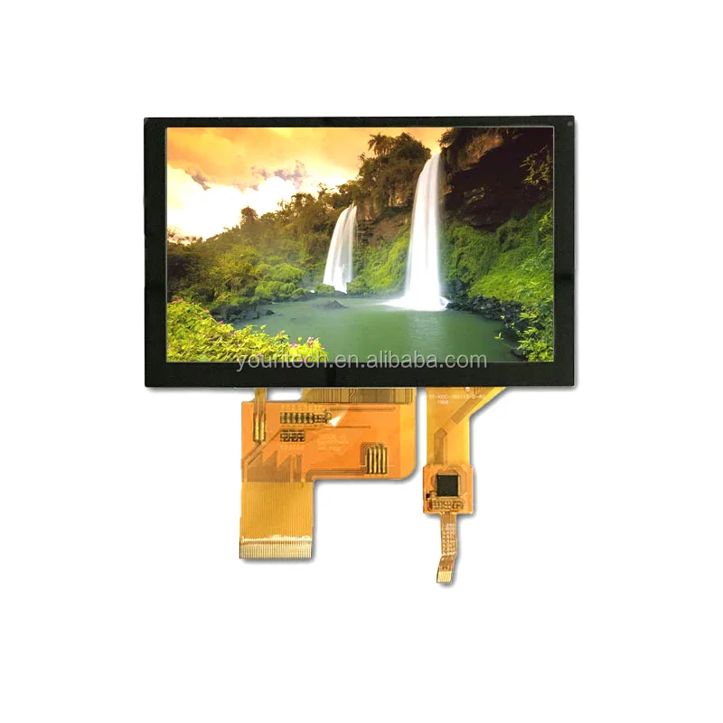 Handheld device 5.0inch capacitive screen 800*480 ctp panel IIC interface ips 5inch display