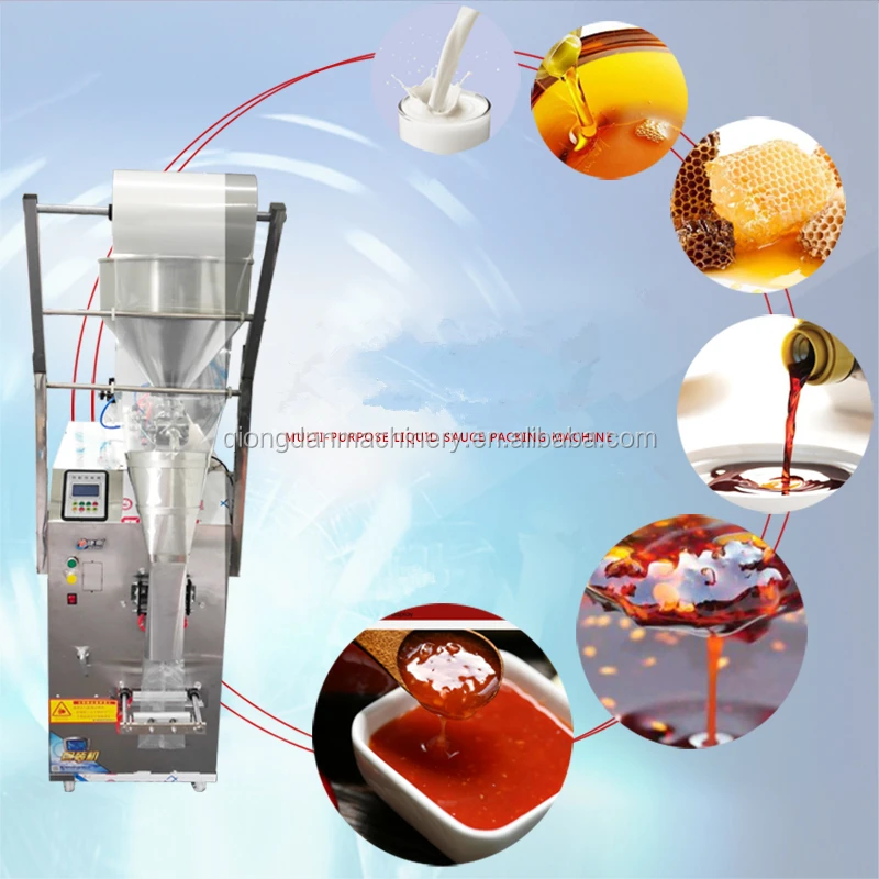 Fully Automatic Liquid Cream Paste Filling Machine Liquid Sachet ...