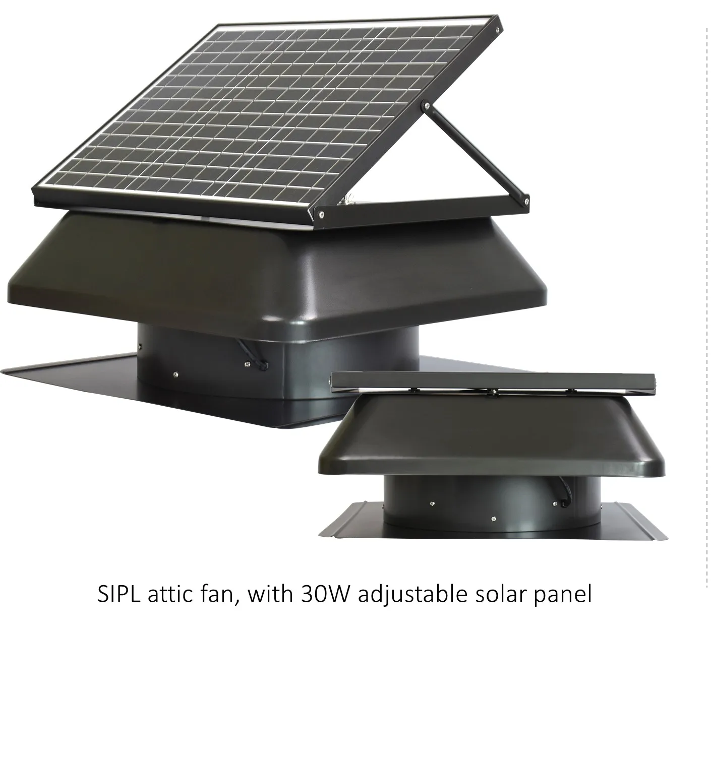 Eco Vent Tool Sunny Power Rechargeable Roof Mount Solar Panel Battery