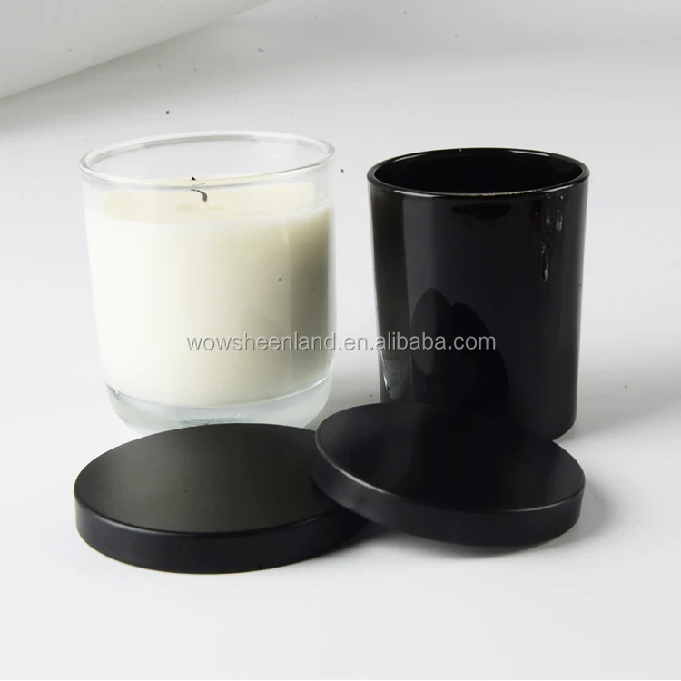 10 Oz Jars With LIDS For Candles  Matte Black JAR With Matte Black LID Candle Making Jars With LIDS 