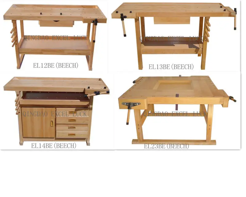 Jewelry Working Pine Wood Workbench 