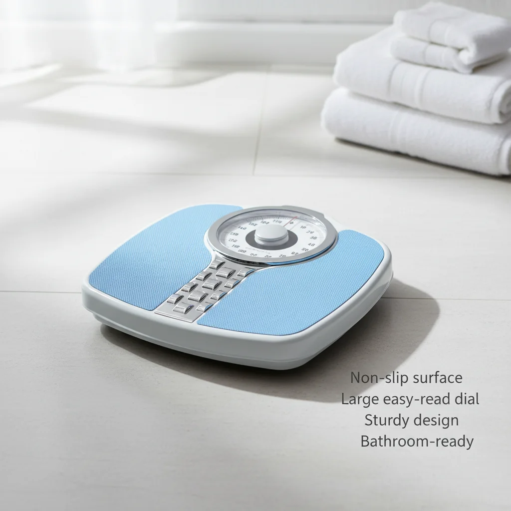 product 180kg mechanical personal scale classic analog bathroom scale non slip manual body weight scale floor balance for home hotel gym-3