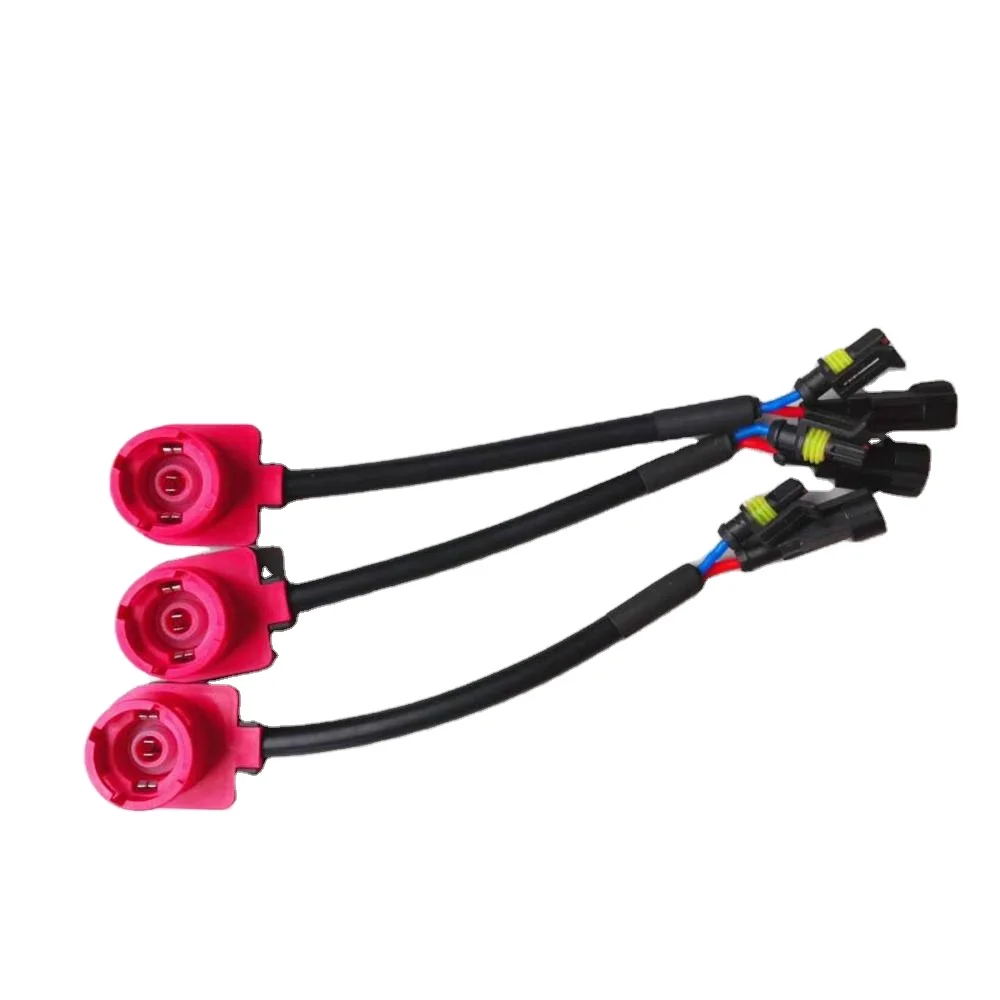 D2S D2R HID Bulbs Plug And Play Heat Resistant Wiring Harness Extension Socket AMP Connector Adapter Kit - ANKUX.COM