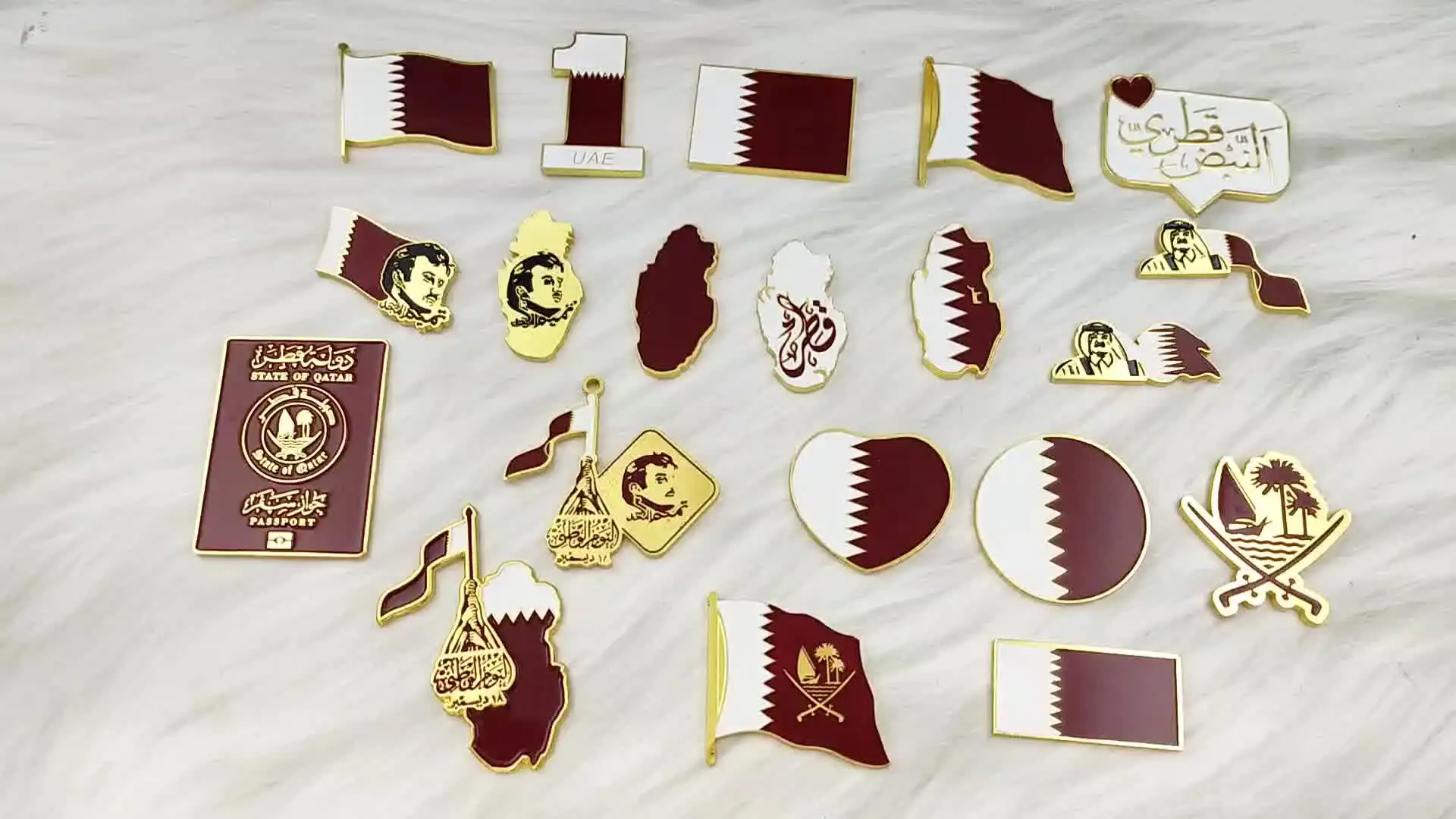 Wholesale Pakistan National Metal Epoxy Cross Flag Lapel Pin Badge