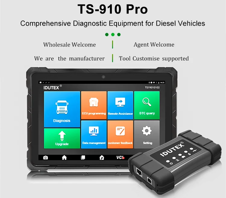 IDUTEX TS910 PRO XTUNER - Universal Heavy Duty Diagnostic Tool