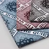 polyester microfiber peach skin fabric blocks and flower pattern print for hometextile