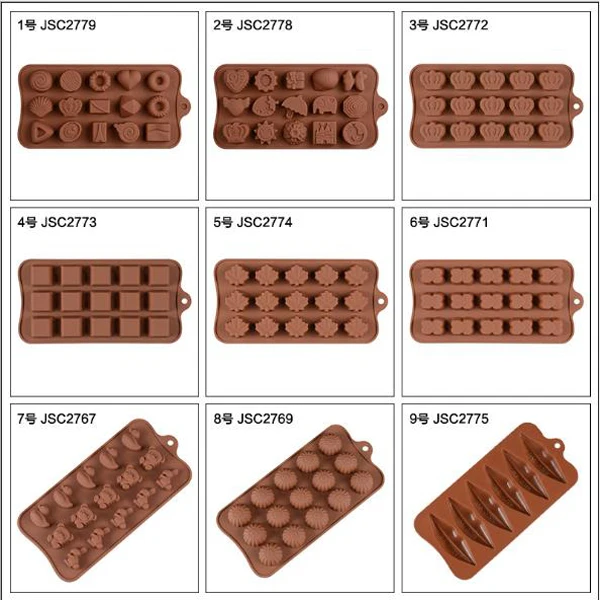 8-Round Cake Mold Cookie Mould Flexible Silicone Mold Chocolate Mould Q 