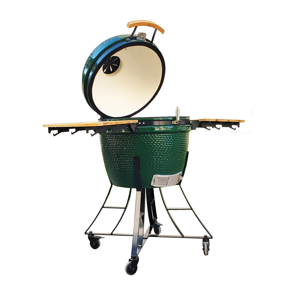 Seb Kamado / Steel Egg Bbq Keramisch Gril 25" Kamado Grill Orange Blue