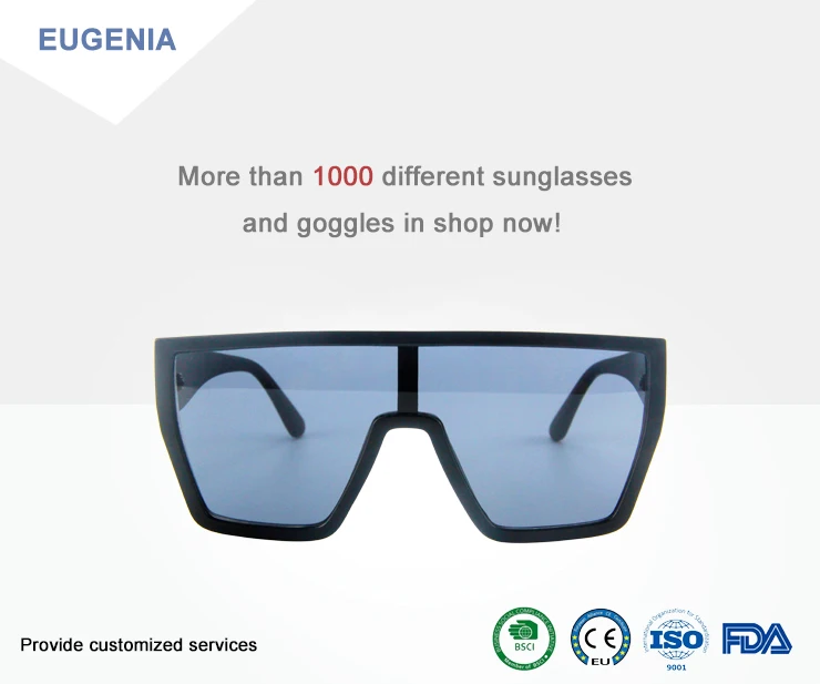 EUGENIA 2020 Italy Design Brand Logo Wholesale New Arrivals Women Oversize Sunglasses