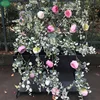 Artificial Eucalyptus Leaves With Flower Hanging Greenery Garland Artificial Vine Garland