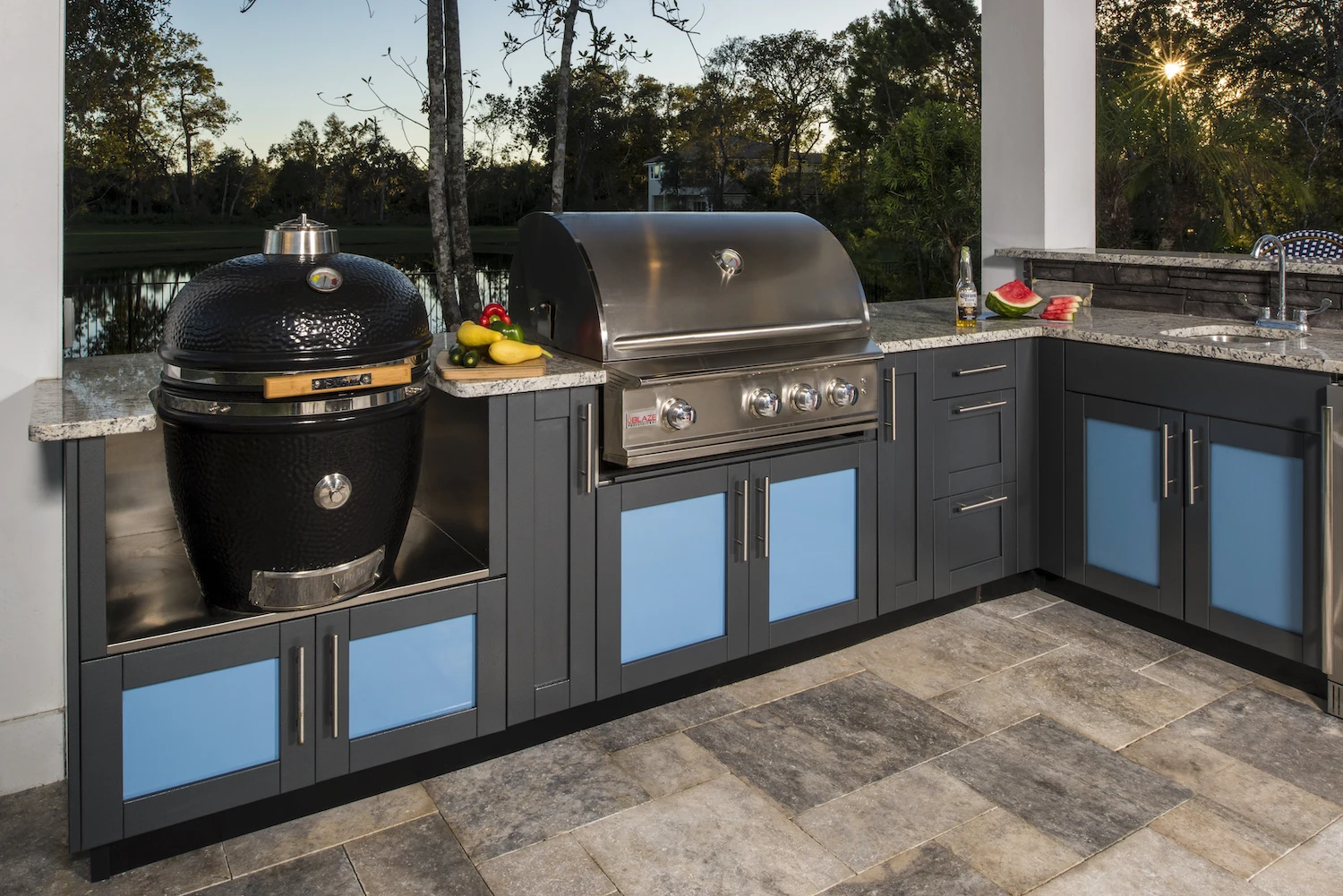 Vermont Multi-functional BBQ Grill Outdoor Stainless Steel Kitchen ...