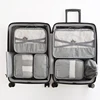 Waterproof storage bag Travel Luggage Packing Organizers 7 Set Packing Cubes for travel