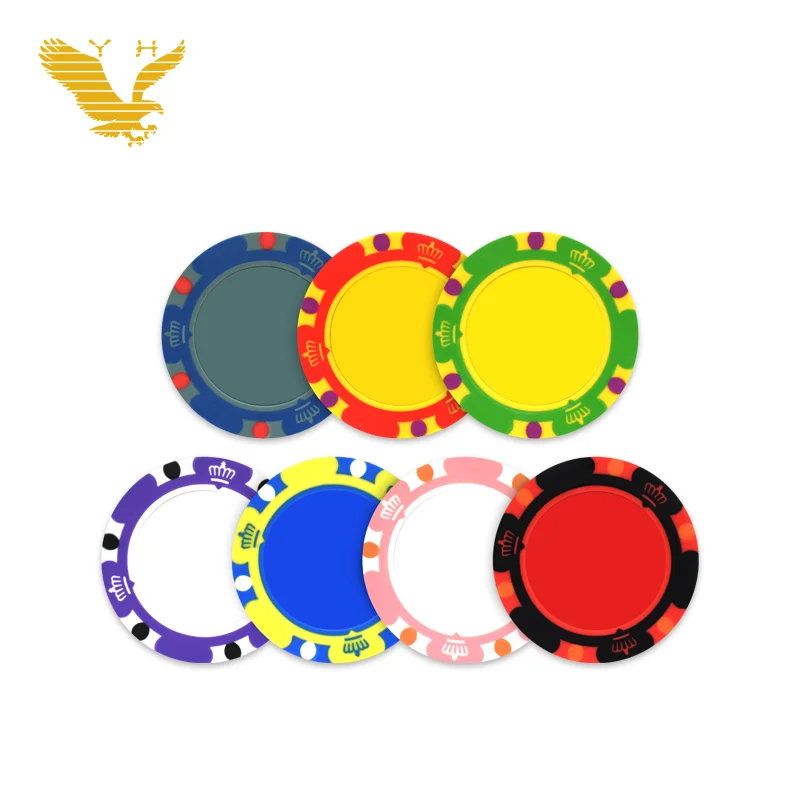 Yh Casino Poker Chips 40mm Clay Classic Mix Colors Texas Plastic Poker