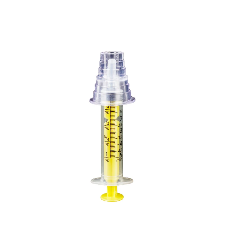 Disposable Animal plastic feeder hand push plastic syringe pet irrigator feeder large capacity syringe 5ml factory