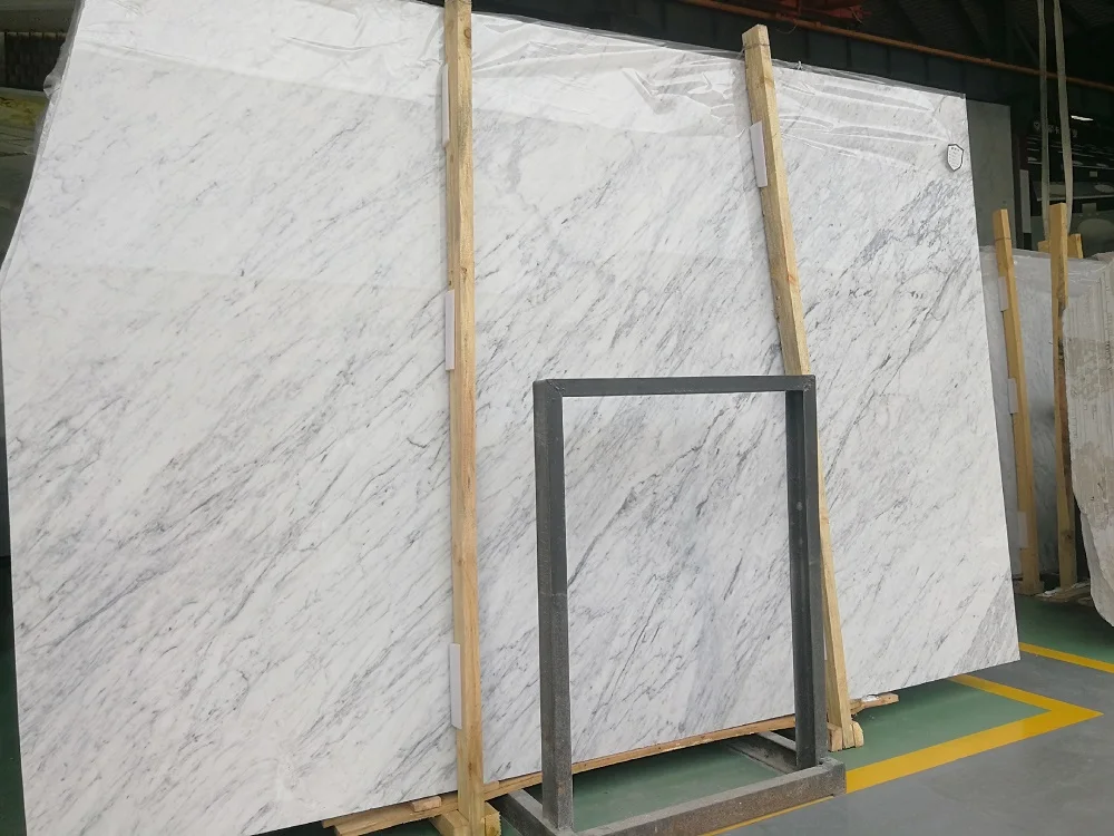 Carrara White Marble Stone Slab Natural Stone Interior Wall Tile White Marble for Countertop details