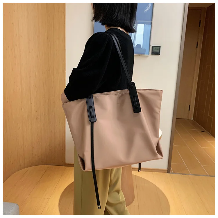 Stylish shoulder women hand bags Oxford Cloth leisure tote bag