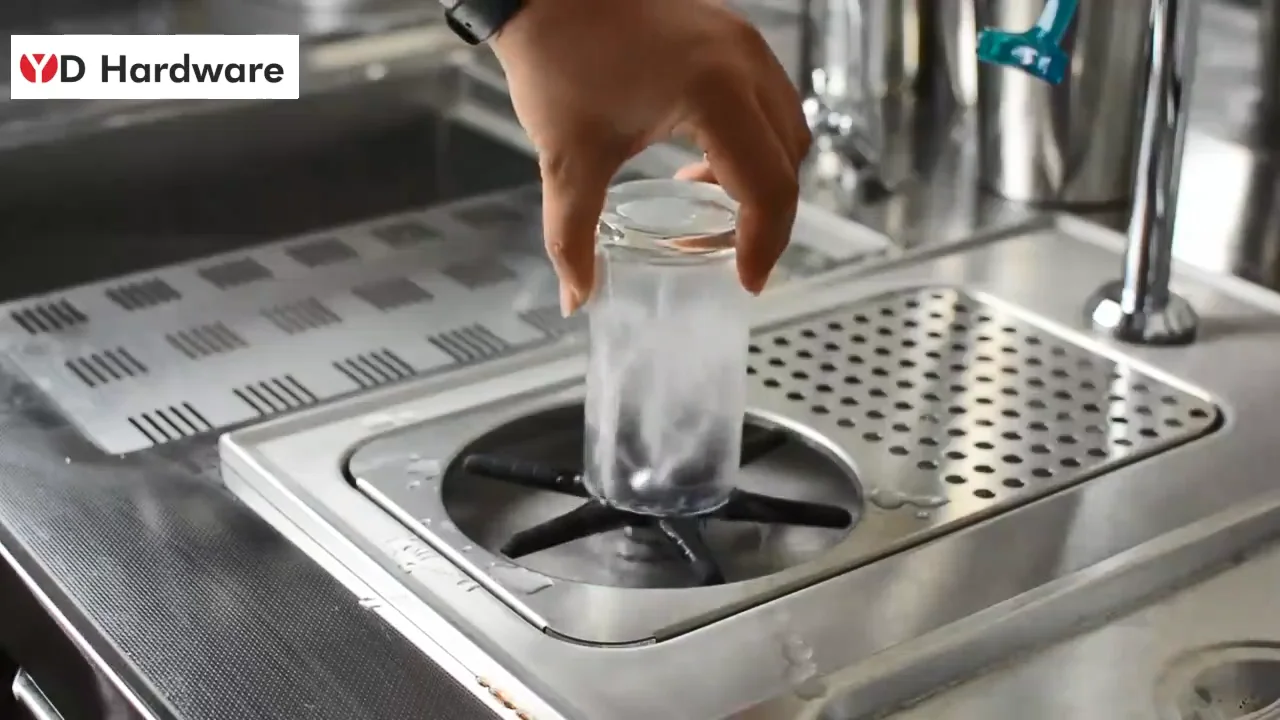 Stainless Steel Steaming Pitcher Rinser Glass Bottle Cleaning Rinser