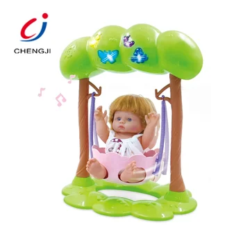 plastic doll cradle