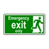 Emergency evacuation plans sign