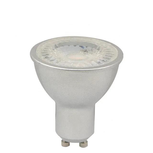 led bulb china manufacture Gu10 spotlight 7w 700lm lampara led 36/60/120 degree sliver CE ROHS