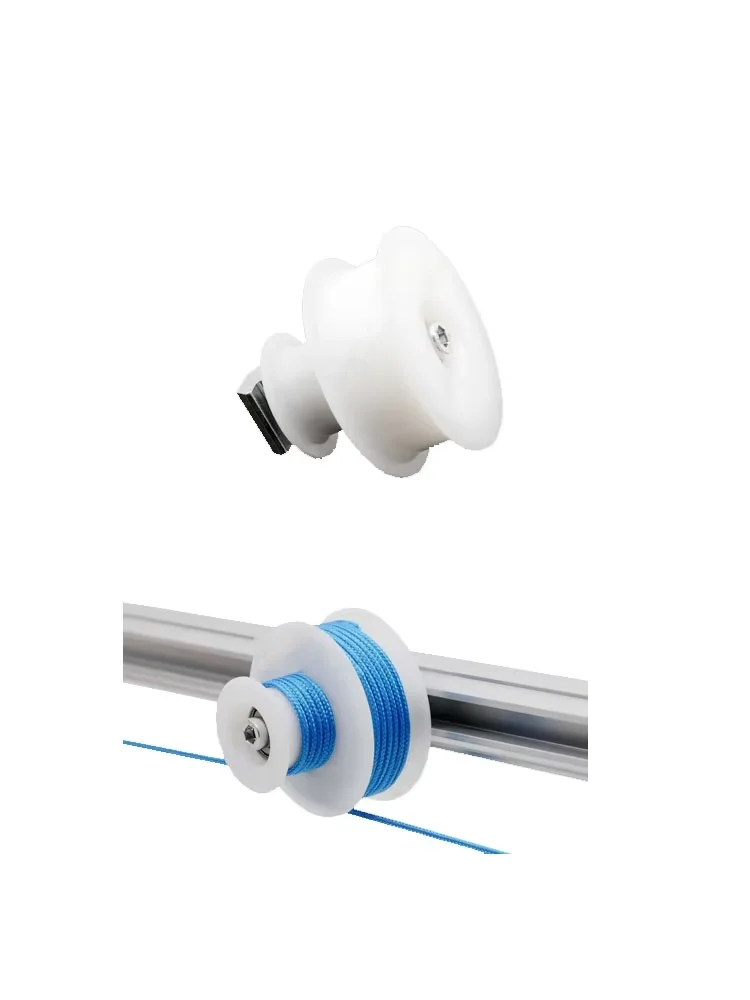 product double layer groove wheel assembly pulley roller third generation grade 1000 series aluminum alloy lean pipeline rod accessories-11