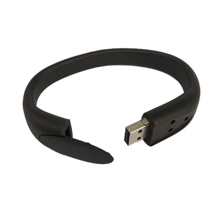 Custom Logo Silicone Bracelet Memory Stick Usb Bracelet 2.0 64GB 32GB 16GB 4GB 2GB 8GB Flash Drive Pen Drive - ANKUX.COM
