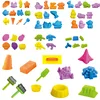 Factory wholesale outdoor fun animal and fruit model diy space sand beach mold toy set