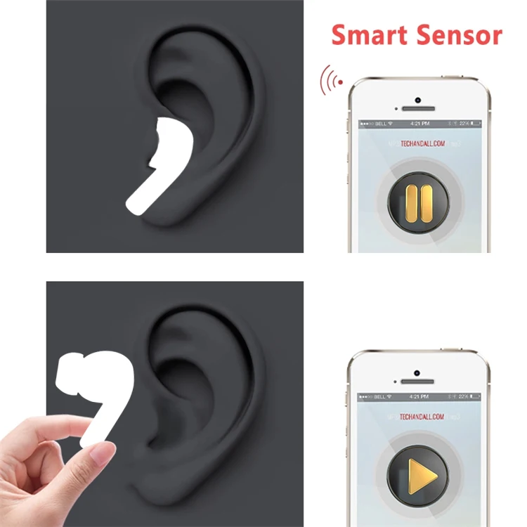 Best 1:1 Earbuds Air TWS Pods Pro 3 Bluetooths Earphones Rename Change GPS Wireless Headphone Super Bass Headset PK i100000 - ANKUX.COM