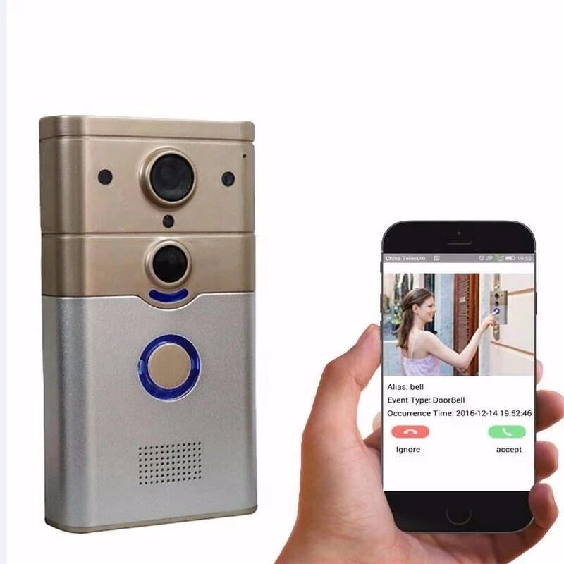 Su Geçirmez Güvenlik Yüksek Sesle Depo Wifi Video Halka Kablosuz