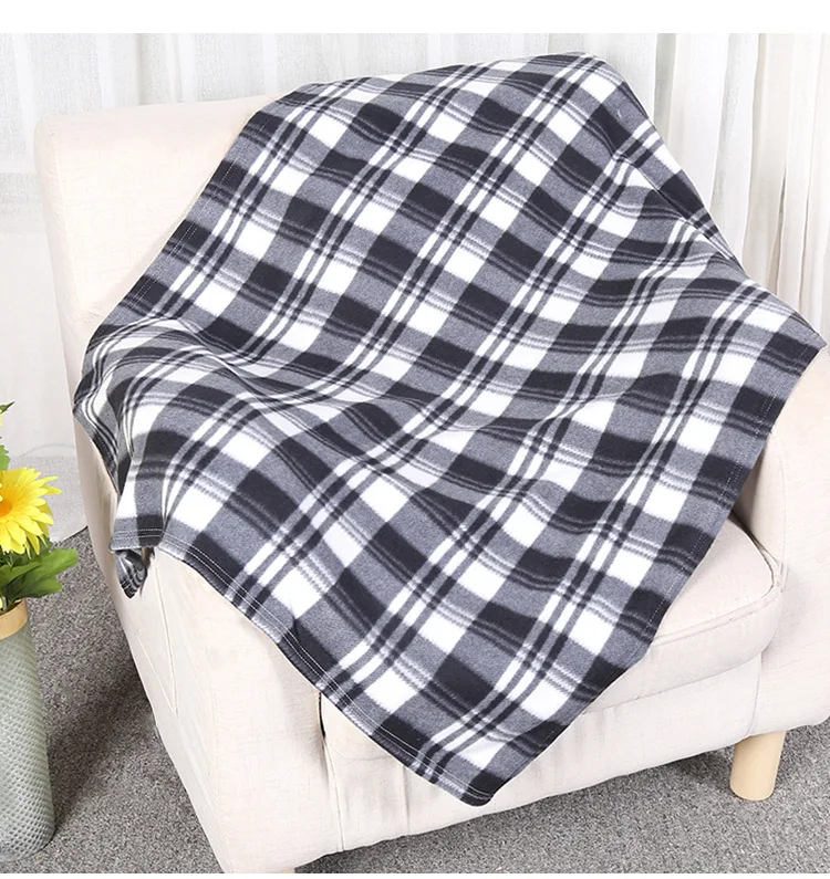 Tartan Throw Checked Large Polar Fleece Throw Warm Soft Blanket  for Your Beds Travel Legwarmers or Even Can Be Used Blanket